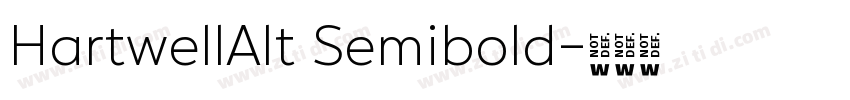 HartwellAlt Semibold字体转换